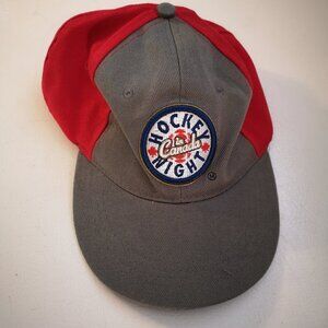 Budweiser Hockey Night in Canada Grey & Red Baseball Hat